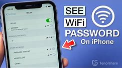 How to See WiFi Password on iPhone/iPad
