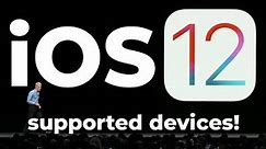 iOS 12 - all supported devices! (iPhone 5S, iPad Air, & More!)