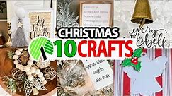 10 EASY ANGEL Crafts! SIMPLE DIY Christmas decorations! Dollar Tree DIYs (no-skill required!)