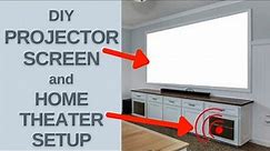 How to Build a Projector Screen - DIY Home Theater Project
