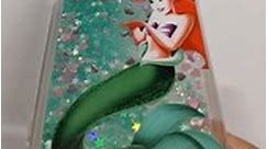 Little Mermaid Ariel Holding Apple logo Crystal iPhone Case