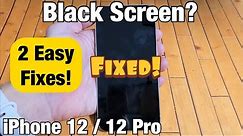 iPhone 12: Black Screen or Blank Screen? Screen Won't Turn On? 2 Fixes