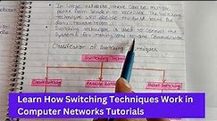 Lec 33 - What is Switching Techniques in Computer Network? Circuit Switching explain