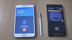 Incoming call &Outgoing call at the Same time Samsung Galaxy Note 1 Android 7 stylus+Doogee