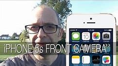 Apple iPhone 5s Front Camera HD Video Test