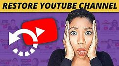 How to RECOVER Permanently DELETED YOUTUBE CHANNEL💯 (EVEN WITHOUT BRAND ACCOUNT✅)