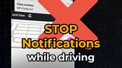 If you're tired of notifications blocking your GPS directions 👇 Here's how to only block them when your phone detects driving motion: 🍎For iPhone users: Go to Settings > Focus > ➕ > Driving > Customize Focus > While Driving > Choose "Automatically" 🤖For Android users: Go to Settings > Google > Personal Safety >Silence Notifications While Driving > Enable it #drivingproblems #waze #gps #navigation #tipsandtricks #phonetips #iphonetips #iphonetricks #techtips | Charby