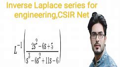 How to find Laplace inverse of (2s^2-6s+5/s^3-6s^2+11s-6) 👍 #Engineering_mathematics #CSIR_NET #GATE