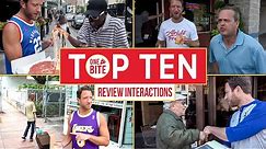 Top 10 CRAZIEST One Bite Barstool Pizza Review Interactions