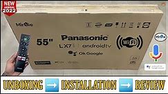 PANASONIC TH-55LX700DX 2022 || 55 Inch 4k HDR Smart Android Tv Unboxing And Review || Complete Demo
