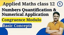 chapter 1| part 1 | congruence modulo | class 12 applied mathematics | Gaur Classes