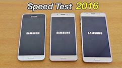 Samsung Galaxy J7 vs J5 vs J3 (2016) - Speed Test! (4K)