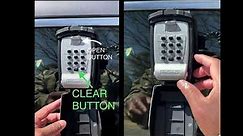 How to Unlock/Lock Combination Lockbox KeyGuard SL-591-CVR Pro Car Window lockbox