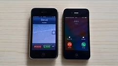 iphone 3 VS iphone 4 incoming call