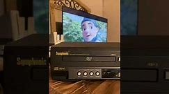 Symphonic WF803 VHS Player VCR Recorder & DVD / CD Player Combo Tested Working.