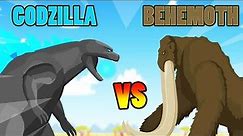 Godzilla vs Titanus Behemoth | Godzilla vs Giant Monsters | Kaiju Animation