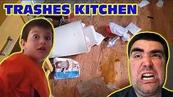Kid Temper Tantrum Trashes Kitchen!: Deleted Video [Original]
