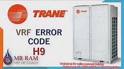 Trane VRF Error code H9 (English)