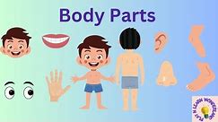 Kids vocabulary- Body- Parts of body -30 common body parts