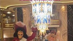 Captain Hook & Mr. Smee on Disney Dream Cruise #shorts #disney