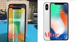 How to Repair iPhone X White line full video