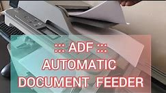 How to use ADF Function in printer?