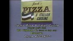 Jack's Pizza & Italian Cuisine Allentown, PA Commercial November 1993