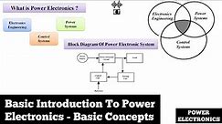 Basic Introduction To Power Electronics | Basic Concepts | Power Electronics