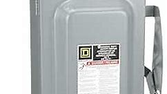 Square D - D323NRB 100-Amp 240-Volt 3-Pole Fusible Outdoor General Duty Safety Switch, ,