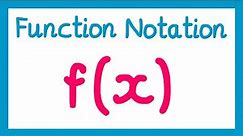 Function Notation - GCSE Higher Maths