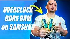 SAMSUNG DDR5. How overclock RAM on Intel with Gigabyte motherboard.