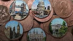 Essex artist paints famous UK landmarks on coins