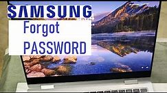 Forgot My Password Samsung Galaxy LAPTOP How Retrieve Bypass Login Screen Windows 11 10 8 7 Help Fix