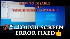 HP all in one desktop Touch screen issues fixed