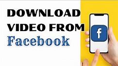 How to Download Video from Facebook