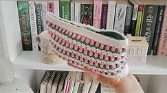 ( tutorial ) crochet tulip pouch / makeup bag ⋆ ˚｡ ୨୧˚