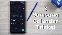 3 Unique Samsung Calendar Tricks