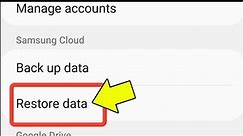 How To Recover Data From Samsung Cloud | Samsung Cloud Data Recovery
