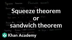 Squeeze theorem or sandwich theorem | Limits | Differential Calculus | Khan Academy