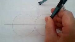 Drawing an oval with a compass and no string (very simple)