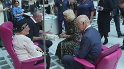 King and Queen meet cancer patients on chemotherapy ward