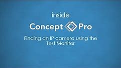 How to Find an IP camera using the Test Monitor | Videcon Help