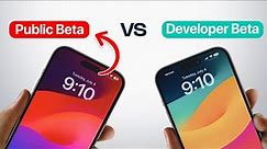 iOS 17 Public Beta VS iOS 17 Developer Beta