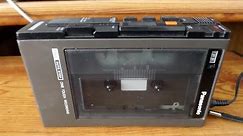 Vintage 1980 Panasonic Portable Cassette Tape Recorder RQ-335