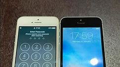iPhone 5 vs iPhone 5s boot up test #shorts #iphone5 #ios10 #iphone5s #ios12