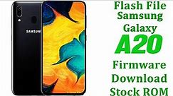 How to Samsung Galaxy A20 SM-A205F firmware flash