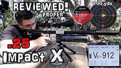 FX Impact X .25 Air Rifle - 50 & 100 Yard Accuracy TEST + FULL REVIEW - Regulated PCP Airgun