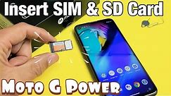 Moto G Power: How to Insert SIM Card & SD Card