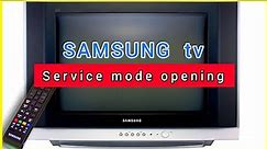 Samsung CRT tv service mode / service menu opening / code
