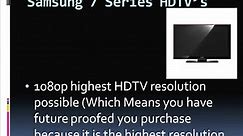 Samsung HD TV: Samsung HD TV Info.